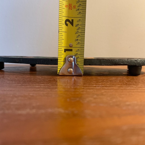 Cast Iron Painted Rooster Trivet with Colourful Farmyard Scene - Hot Pot Stand - Picture 16 of 16